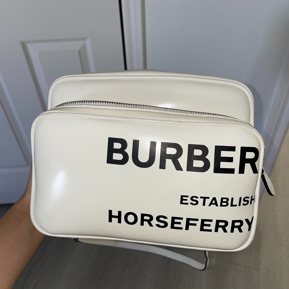 Burberry Medium Horseferry Print Leather Camera Bag